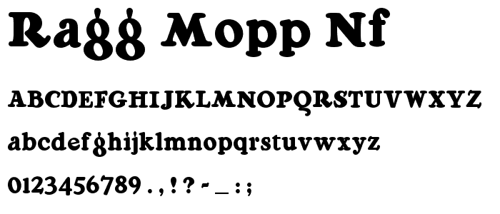 Ragg Mopp NF font